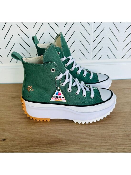 ⭐Converse Run Star Hike Platform Sz 5 Men\'s Shoes Flowers Green Sneakers A11562C main image 6